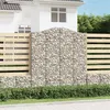 Image de vidaXL Paniers à gabions arqués 11 pcs 200x50x220/240 cm Fer galvanisé