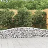 Image de vidaXL Paniers à gabions arqués 2 pcs 400x30x40/60 cm Fer galvanisé3145787
