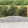 Image de vidaXL Paniers à gabions arqués 3 pcs 400x30x40/60 cm Fer galvanisé