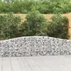 Image de vidaXL Paniers à gabions arqués 3 pcs 400x30x60/80 cm Fer galvanisé3145801