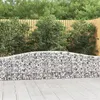 Image de vidaXL Paniers à gabions arqués 9 pcs 400x30x60/80 cm Fer galvanisé