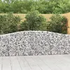 Image de vidaXL Paniers à gabions arqués 3 pcs 400x30x80/100 cm Fer galvanisé