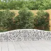 Image de vidaXL Paniers à gabions arqués 4 pcs 400x50x40/60 cm Fer galvanisé3145919
