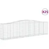 Image de vidaXL Vidaxl Paniers À Gabions Arqués 25 Pcs 400x50x100/120 Cm Fer Galvanisé