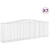 Image de Vidaxl Paniers Ã Gabions ArquÃ©s 7 Pcs 400x50x120/140 Cm Fer GalvanisÃ©