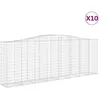 Image de vidaXL Vidaxl Paniers À Gabions Arqués 10 Pcs 400x50x140/160 Cm Fer Galvanisé