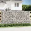 Image de vidaXL Vidaxl Paniers À Gabions Arqués 10 Pcs 400x50x200/220 Cm Fer Galvanisé