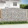 Image de vidaXL Paniers à gabions arqués 6 pcs 400x50x220/240 cm Fer galvanisé