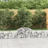 Image de vidaXL Paniers à gabions arqués 2 pcs 200x30x40/60 cm Fer galvanisé