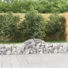Image de vidaXL Paniers à gabions arqués 3 pcs 200x30x40/60 cm Fer galvanisé