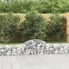 Image de vidaXL Paniers à gabions arqués 4 pcs 200x30x40/60 cm Fer galvanisé3146049