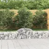 Image de vidaXL Paniers à gabions arqués 7 pcs 200x30x40/60 cm Fer galvanisé