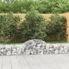 Image de vidaXL Paniers à gabions arqués 9 pcs 200x30x40/60 cm Fer galvanisé3146054