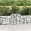 Image de vidaXL Paniers à gabions arqués 13 pcs 200x30x80/100 cm Fer galvanisé