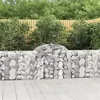Image de vidaXL Paniers à gabions arqués 40 pcs 200x30x80/100 cm Fer galvanisé3146107