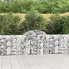 Image de vidaXL Paniers à gabions arqués 50 pcs 200x30x80/100 cm Fer galvanisé