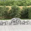 Image de vidaXL Paniers à gabions arqués 4 pcs 200x50x40/60 cm fer galvanisé