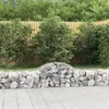 Image de vidaXL Paniers à gabions arqués 5 pcs 200x50x40/60 cm fer galvanisé3146260