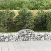 Image de vidaXL Paniers à gabions arqués 8 pcs 200x50x40/60 cm fer galvanisé