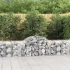 Image de vidaXL Paniers à gabions arqués 7 pcs 200x50x60/80 cm Fer galvanisé3146283