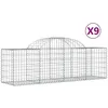 Image de Paniers Ã Gabions ArquÃ©s 9 Pcs 200x50x60/80 Cm Fer GalvanisÃ© Vidaxl Vidaxl
