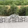 Image de vidaXL Paniers à gabions arqués 40 pcs 200x50x60/80 cm fer galvanisé