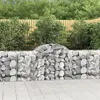 Image de vidaXL Paniers à gabions arqués 11 pcs 200x50x80/100 cm Fer galvanisé