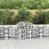 Image de vidaXL Paniers à gabions arqués 14 pcs 200x50x80/100 cm Fer galvanisé