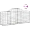 Image de vidaXL Paniers À Gabions Arqués 30 Pcs 200x50x80/100 Cm Fer Galvanisé Vidaxl Vidaxl