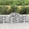 Image de vidaXL Vidaxl Paniers À Gabions Arqués 50 Pcs 200x50x80/100 Cm Fer Galvanisé
