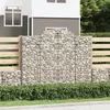 Image de vidaXL Vidaxl Paniers À Gabions Arqués 25 Pcs 200x50x160/180 Cm Fer Galvanisé