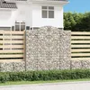 Image de Vidaxl Paniers Ã Gabions ArquÃ©s 4 Pcs 200x50x200/220 Cm Fer GalvanisÃ©