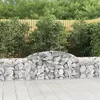Image de vidaXL Paniers à gabions arqués 12 pcs 300x30x60/80 cm Fer galvanisé