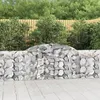 Image de vidaXL Paniers à gabions arqués 3 pcs 300x30x80/100 cm fer galvanisé