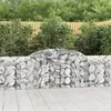 Image de vidaXL Paniers à gabions arqués 4 pcs 300x30x80/100 cm fer galvanisé3146505