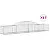 Image de vidaXL Vidaxl Paniers À Gabions Arqués 13 Pcs 300x50x40/60 Cm Fer Galvanisé