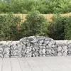 Image de vidaXL Paniers à gabions arqués 3 pcs 300x50x60/80 cm fer galvanisé