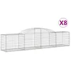 Image de Paniers Ã Gabions ArquÃ©s 8 Pcs 300x50x60/80 Cm Fer GalvanisÃ© Vidaxl Vidaxl
