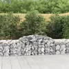 Image de vidaXL Paniers à gabions arqués 15 pcs 300x50x60/80 cm fer galvanisé