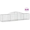 Image de vidaXL Paniers À Gabions Arqués 20 Pcs 300x50x60/80 Cm Fer Galvanisé Vidaxl Vidaxl
