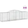 Image de vidaXL Paniers À Gabions Arqués 30 Pcs 300x50x80/100 Cm Fer Galvanisé Vidaxl Vidaxl