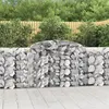 Image de vidaXL Paniers à gabions arqués 2 pcs 300x50x100/120 cm fer galvanisé