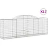 Image de vidaXL Paniers À Gabions Arqués 10 Pcs 300x50x100/120 Cm Fer Galvanisé Vidaxl Vidaxl
