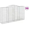 Image de vidaXL Vidaxl Paniers À Gabions Arqués 6 Pcs 300x50x160/180 Cm Fer Galvanisé