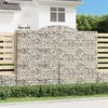 Image de vidaXL Paniers à gabions arqués 6 pcs 300x50x220/240 cm fer galvanisé