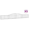 Image de vidaXL Vidaxl Paniers À Gabions Arqués 5 Pcs 400x30x40/60 Cm Fer Galvanisé