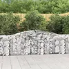 Image de Vidaxl Paniers Ã Gabions ArquÃ©s 2 Pcs 400x30x100/120 Cm Fer GalvanisÃ©
