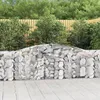 Image de vidaXL Vidaxl Paniers À Gabions Arqués 3 Pcs 400x30x100/120 Cm Fer Galvanisé