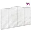 Image de Vidaxl Paniers Ã Gabions ArquÃ©s 5 Pcs 400x30x220/240 Cm Fer GalvanisÃ©