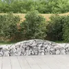 Image de vidaXL Paniers à gabions arqués 2 pcs 400x50x40/60 cm Fer galvanisé